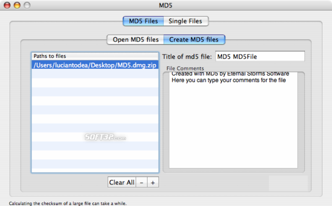 Md5 app mac